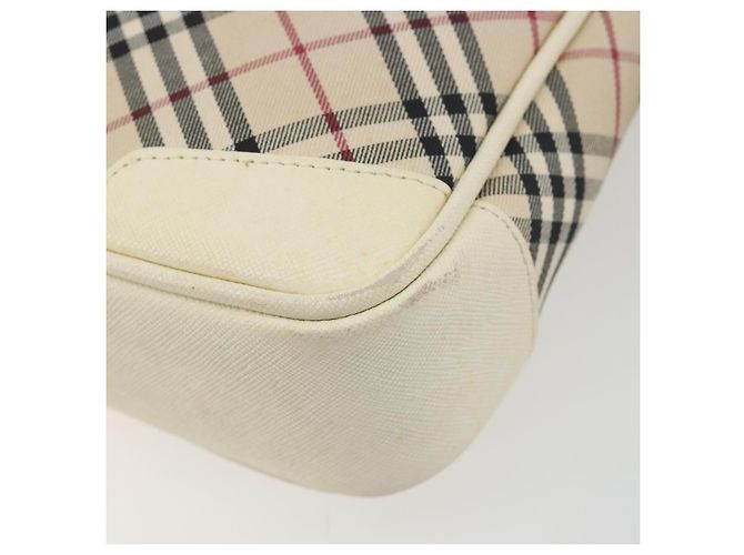 Borsa a tracolla BURBERRY Nova Check Canvas Beige Auth 195053 - vista 9