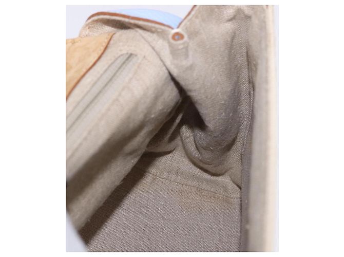 Borsa FENDI Canvas 2way Beige Silver Auth 195971A Argento - vista 23