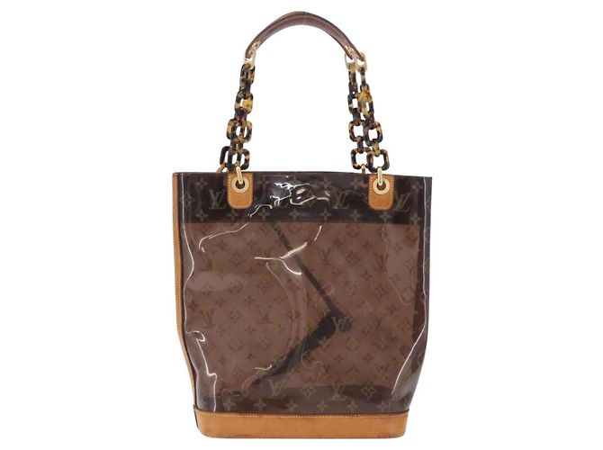 LOUIS VUITTON Cabas Ambre PM en Vinyle Monogram Marron M92502 LV Auth ka5637 - vue 13