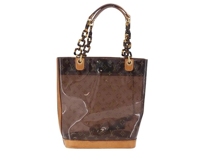 LOUIS VUITTON Cabas Ambre PM en Vinyle Monogram Marron M92502 LV Auth ka5637 - vue 2