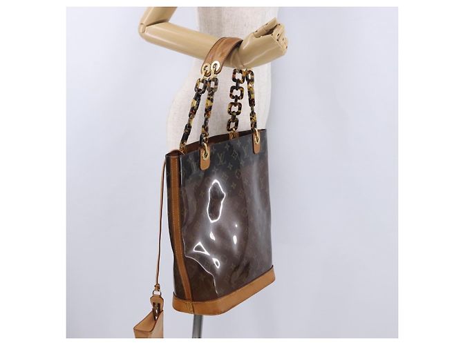 LOUIS VUITTON Cabas Ambre PM en Vinyle Monogram Marron M92502 LV Auth ka5637 - vue 21