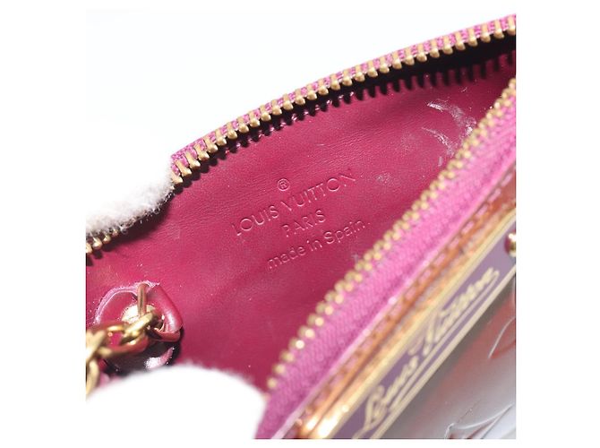 LOUIS VUITTON Monogram Vernis Pochette Cles NM Violet M93560 LV Auth 195058 Púrpura - vista 10