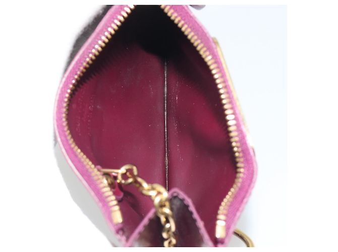 LOUIS VUITTON Monogram Vernis Pochette Cles NM Violet M93560 LV Auth 195058 Púrpura - vista 11