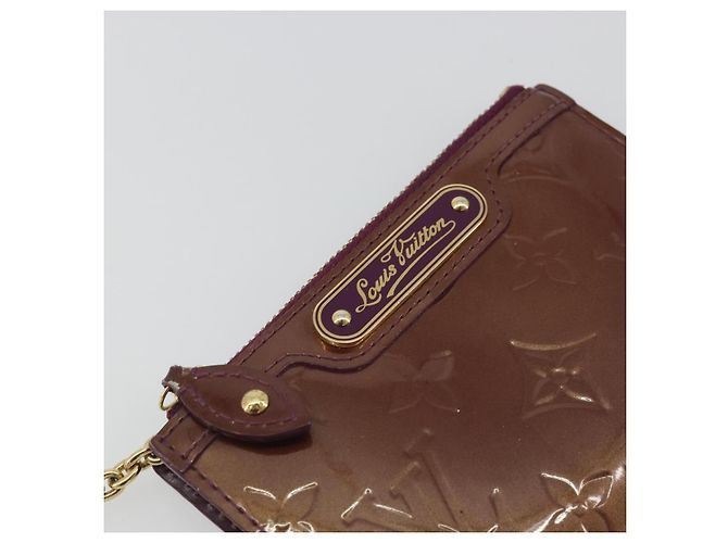 LOUIS VUITTON Monogram Vernis Pochette Cles NM Violet M93560 LV Auth 195058 Púrpura - vista 17