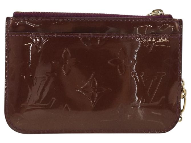 LOUIS VUITTON Monogram Vernis Pochette Cles NM Violet M93560 LV Auth 195058 Púrpura - vista 2