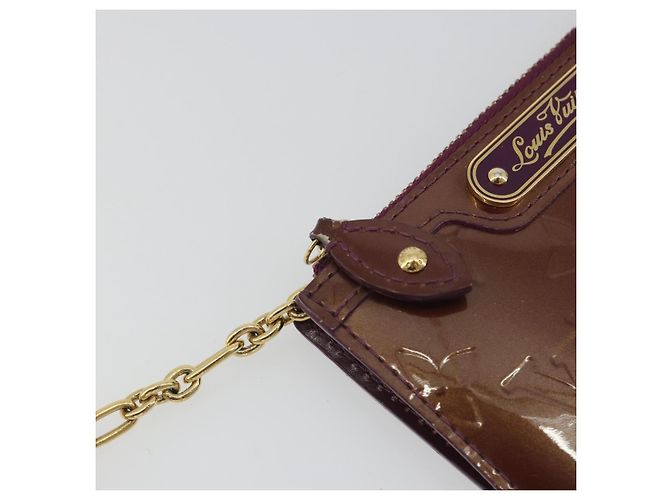 LOUIS VUITTON Monogram Vernis Pochette Cles NM Violet M93560 LV Auth 195058 Púrpura - vista 9