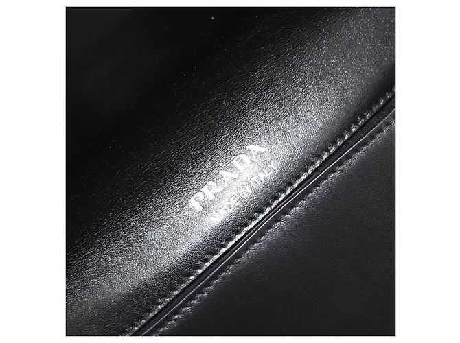 Borsa a tracolla con catena PRADA pelle Saffiano Rosa Argento Auth 195095A - vista 22