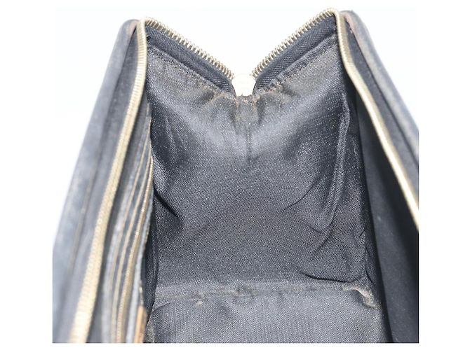 Pequin Borsa Boston in tela Pecan FENDI PVC Nero Marrone Auth 195590 - vista 19