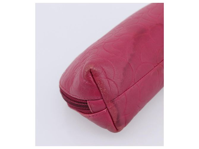 CHANEL Camelia Tasche Leder Rosa Goldton CC Auth 194298 Pink - Ansicht 16