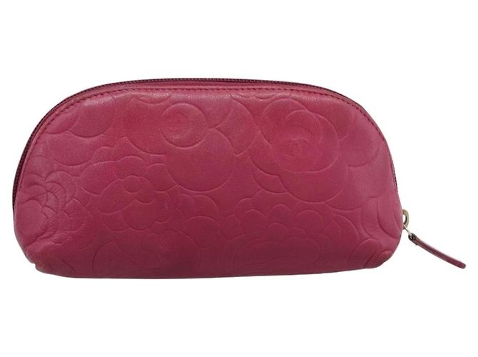 CHANEL Camelia Tasche Leder Rosa Goldton CC Auth 194298 Pink - Ansicht 2