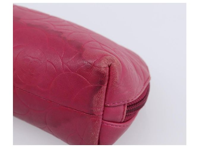 CHANEL Camelia Tasche Leder Rosa Goldton CC Auth 194298 Pink - Ansicht 7