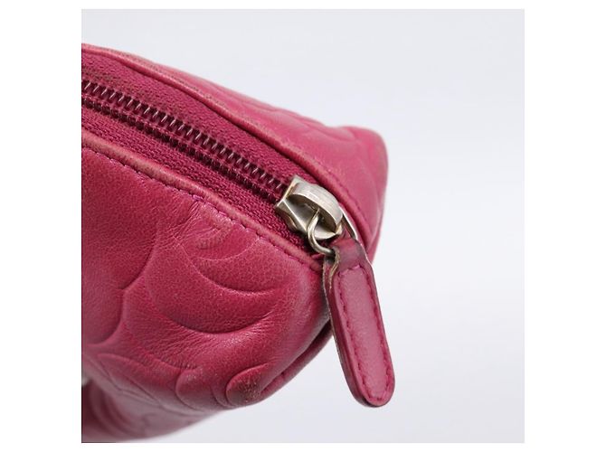 CHANEL Camelia Tasche Leder Rosa Goldton CC Auth 194298 Pink - Ansicht 8