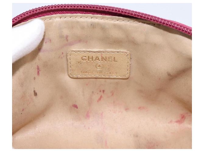 CHANEL Camelia Tasche Leder Rosa Goldton CC Auth 194298 Pink - Ansicht 9