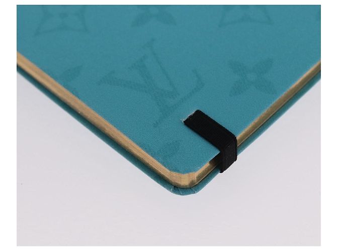 LOUIS VUITTON ™ Monogram Notebook MM Jane Light Blue LV Auth gh2275M Bleu clair - vue 15