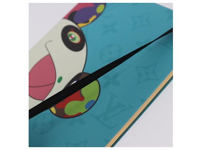 LOUIS VUITTON ™ Monogram Notebook MM Jane Light Blue LV Auth gh2275M Bleu clair - vue 17