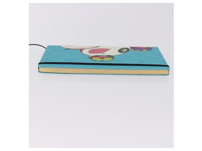 LOUIS VUITTON ™ Monogram Notebook MM Jane Light Blue LV Auth gh2275M Bleu clair - vue 3