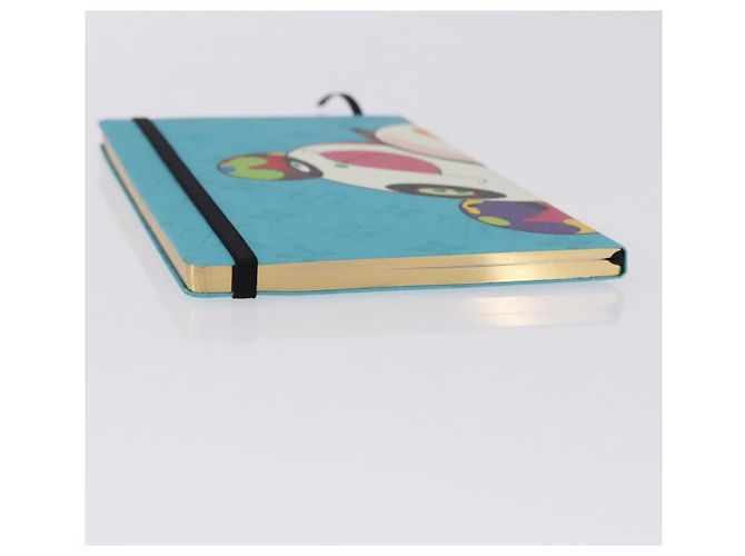 LOUIS VUITTON ™ Monogram Notebook MM Jane Light Blue LV Auth gh2275M Bleu clair - vue 5