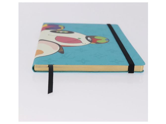 LOUIS VUITTON ™ Monogram Notebook MM Jane Light Blue LV Auth gh2275M Bleu clair - vue 6