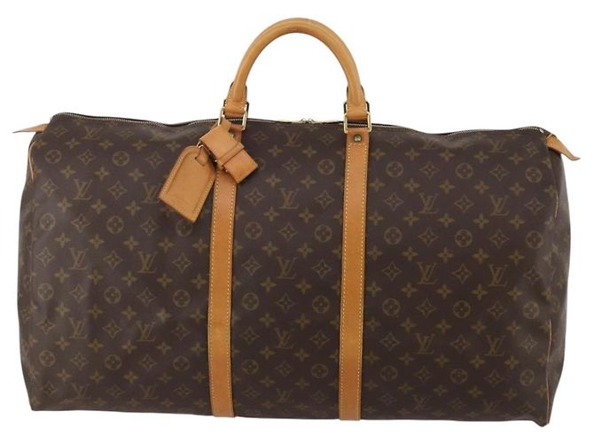 LOUIS VUITTON Monogram Keepall 60 Boston Bag M41422 LV Auth am12081A Monogramma - vista 13