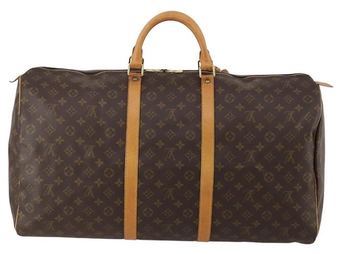 LOUIS VUITTON Monogram Keepall 60 Boston Bag M41422 LV Auth am12081A Monogramma - vista 2