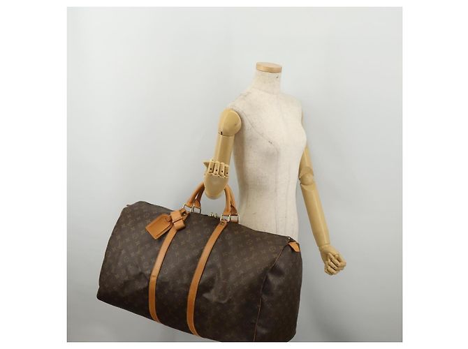 LOUIS VUITTON Monogram Keepall 60 Boston Bag M41422 LV Auth am12081A Monogramma - vista 22