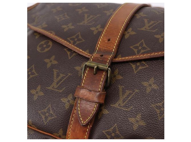 Borsa a tracolla LOUIS VUITTON Monogram Saumur 35 M42254 LV Auth BA14675 Monogramma - vista 10