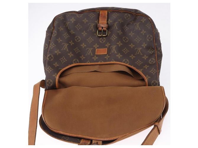 Borsa a tracolla LOUIS VUITTON Monogram Saumur 35 M42254 LV Auth BA14675 Monogramma - vista 20