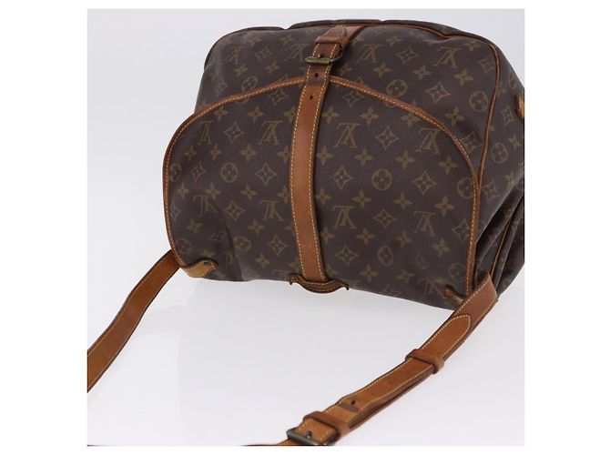 Borsa a tracolla LOUIS VUITTON Monogram Saumur 35 M42254 LV Auth BA14675 Monogramma - vista 6