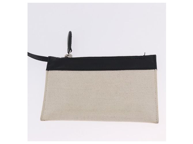 Borsa Cabas XS BALENCIAGA in tela e pelle bianca, blu navy e argento 390346 Auth ka5679 Bianco - vista 21