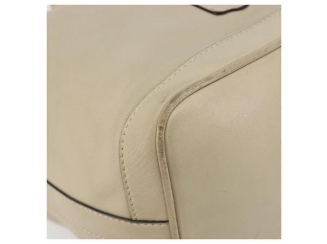 16 Céline Borsa a tracolla CELINE in pelle beige e oro Auth 194372 D'oro - vista 14
