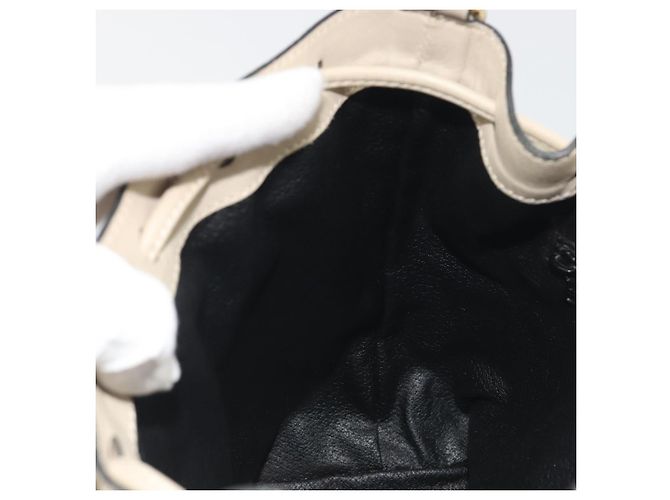 16 Céline Borsa a tracolla CELINE in pelle beige e oro Auth 194372 D'oro - vista 21