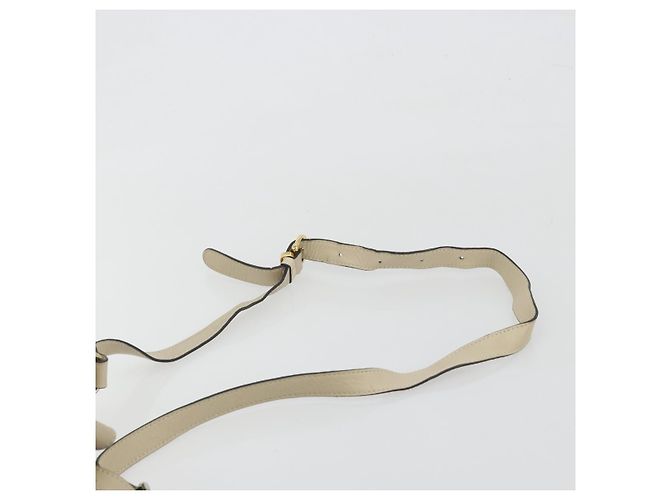 16 Céline Borsa a tracolla CELINE in pelle beige e oro Auth 194372 D'oro - vista 8