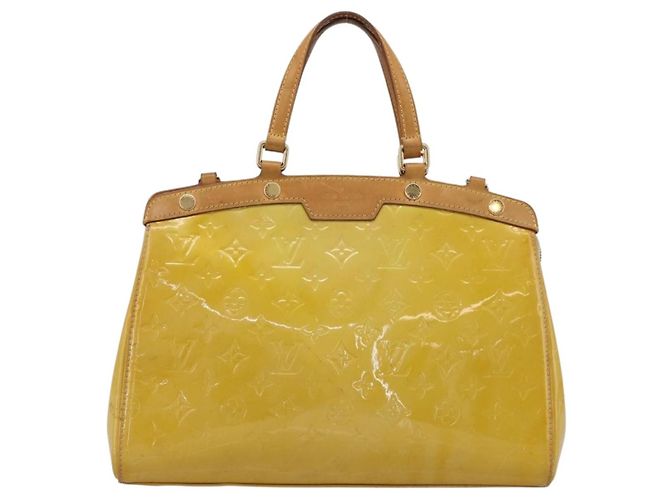 LOUIS VUITTON Monogram Vernis Blair MM Hand Bag Beige M90180 LV Auth 196794 - vista 13