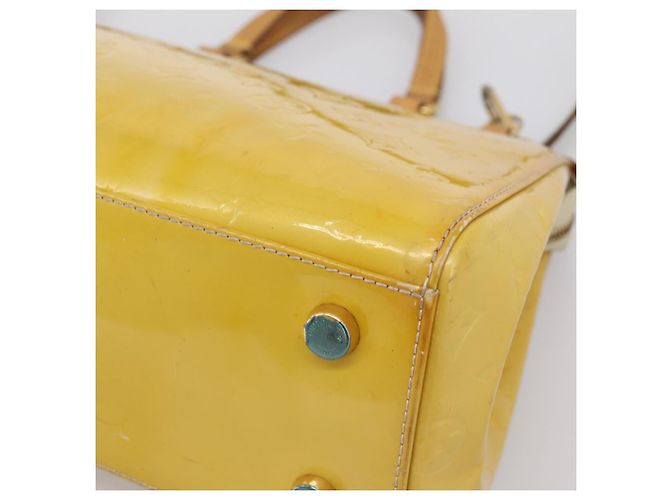 LOUIS VUITTON Monogram Vernis Blair MM Hand Bag Beige M90180 LV Auth 196794 - vista 15