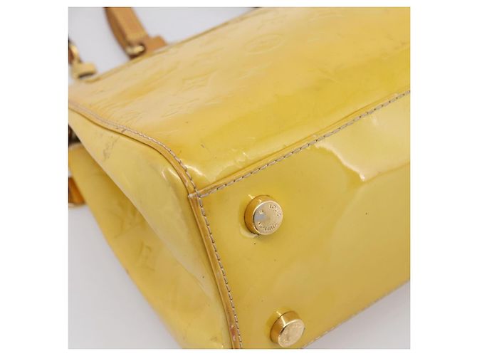 LOUIS VUITTON Monogram Vernis Blair MM Hand Bag Beige M90180 LV Auth 196794 - vista 16