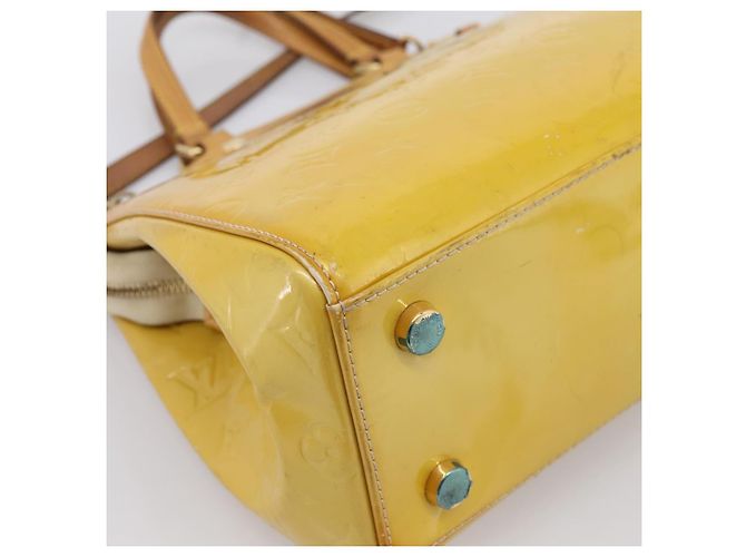LOUIS VUITTON Monogram Vernis Blair MM Hand Bag Beige M90180 LV Auth 196794 - vista 18