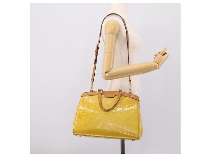 LOUIS VUITTON Monogram Vernis Blair MM Hand Bag Beige M90180 LV Auth 196794 - vista 25