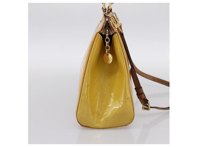 LOUIS VUITTON Monogram Vernis Blair MM Hand Bag Beige M90180 LV Auth 196794 - vista 3