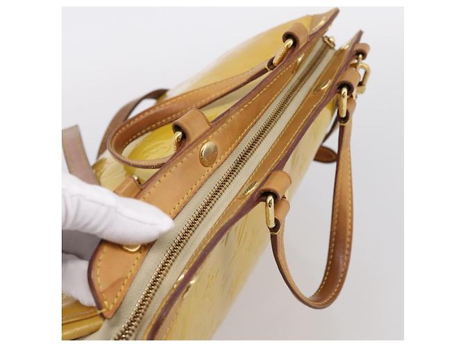 LOUIS VUITTON Monogram Vernis Blair MM Hand Bag Beige M90180 LV Auth 196794 - vista 6
