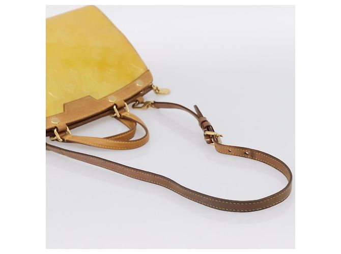 LOUIS VUITTON Monogram Vernis Blair MM Hand Bag Beige M90180 LV Auth 196794 - vista 9