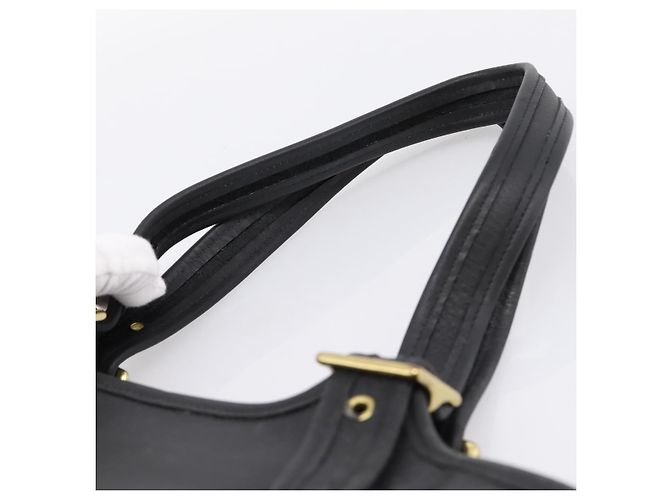 Borsa a tracolla Coach in pelle nera e oro Auth 193995 Nero D'oro - vista 14