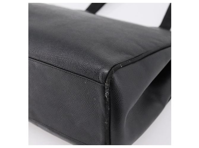 Borsa Tote Salvatore Ferragamo Vala in pelle nera e oro Auth 196268 Nero D'oro - vista 15