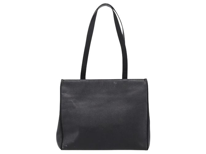 Borsa Tote Salvatore Ferragamo Vala in pelle nera e oro Auth 196268 Nero D'oro - vista 2