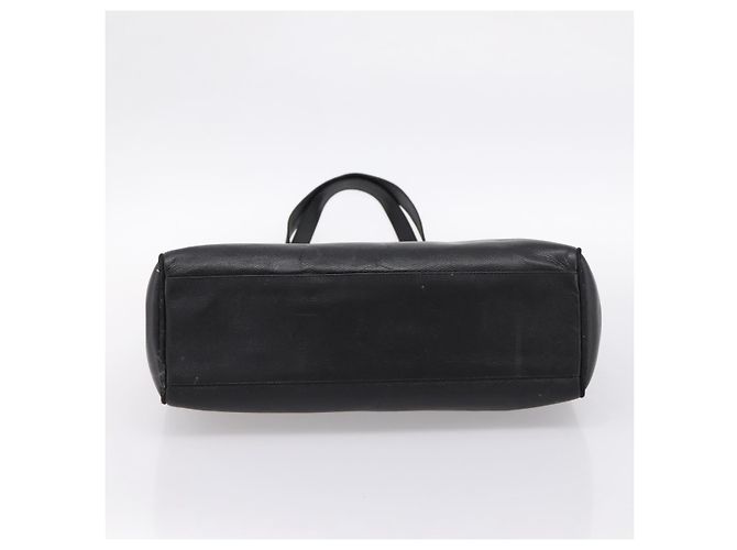 Borsa Tote Salvatore Ferragamo Vala in pelle nera e oro Auth 196268 Nero D'oro - vista 5