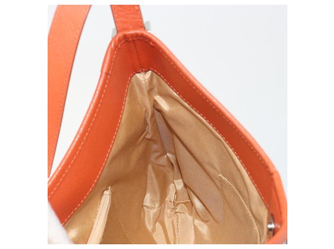 Borsa a tracolla BURBERRY Nova Check Canvas Beige Arancione Auth 195441V - vista 18