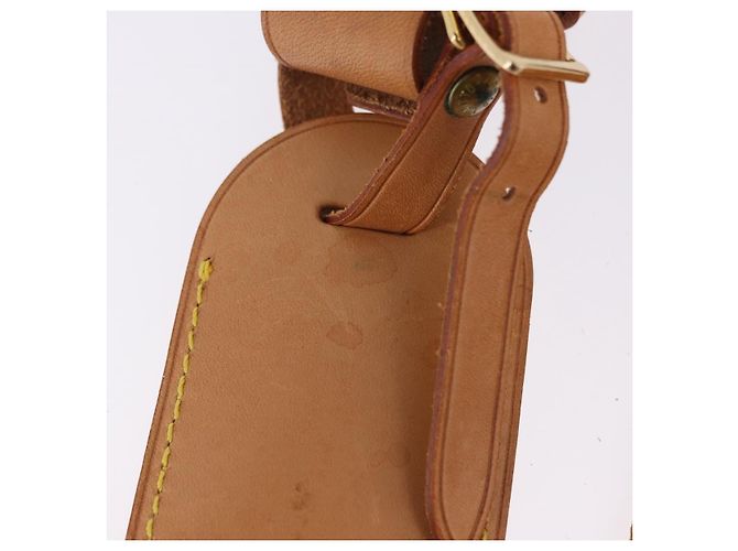 LOUIS VUITTON Etichetta per nome Powanie 10 Set Powanie Leather Beige LV Auth 192567 - vista 4