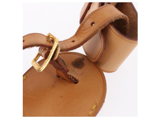 LOUIS VUITTON Etichetta per nome Powanie 10 Set Powanie Leather Beige LV Auth 192567 - vista 8
