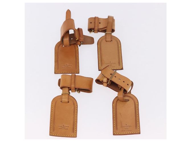 LOUIS VUITTON Etichetta per nome Powanie 10 Set Powanie Leather Beige LV Auth 192567 - vista 9