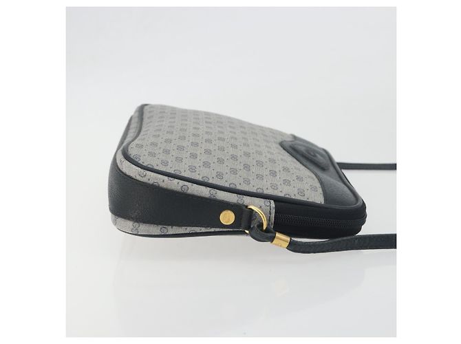 Borsa a tracolla GUCCI Micro GG Canvas PVC Navy Gold Auth 195064 D'oro Blu navy - vista 3
