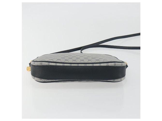 Borsa a tracolla GUCCI Micro GG Canvas PVC Navy Gold Auth 195064 D'oro Blu navy - vista 5